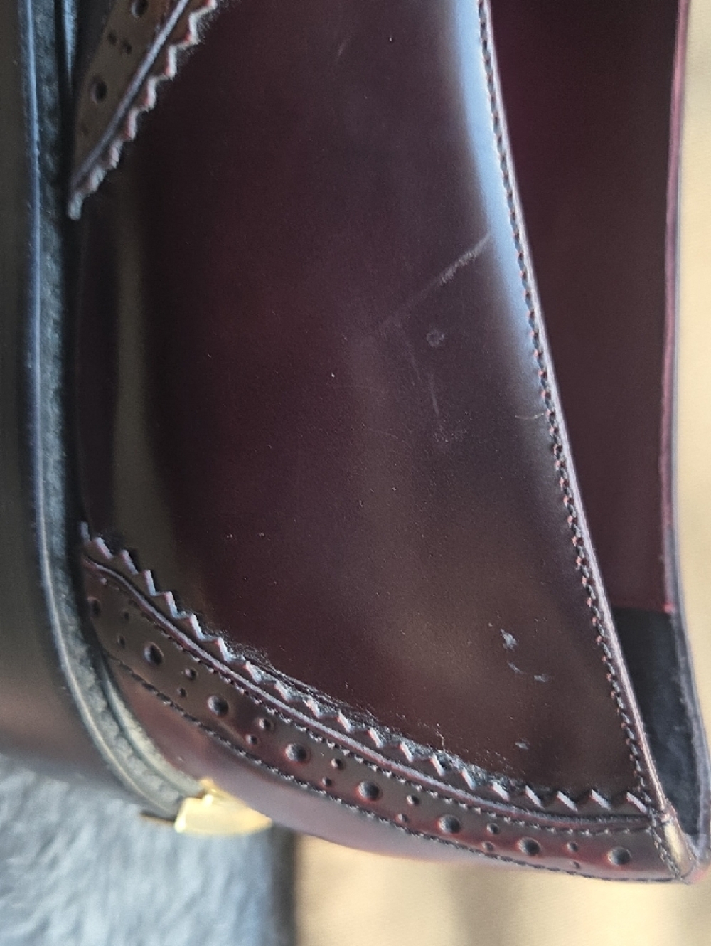 NEW Women's Burberry Tassel Brogue Wingtip Loafers  Size 39.5 - Picture 8 of 11